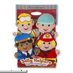 Melissa & Doug Jolly Helpers Hand Puppets Puppet Sets Construction Worker Doctor Police Officer and Firefighter Soft Plush Material Set of 4 14” H x 8.5” W x 2” L Standard Packaging B00Y8YOVJ0